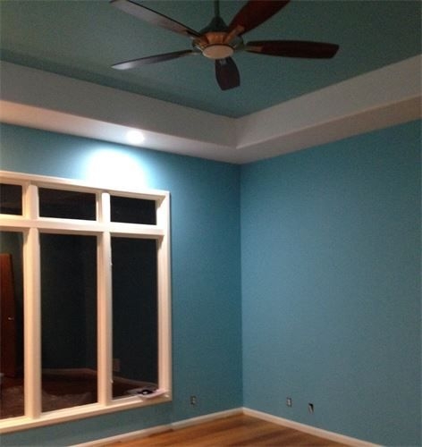Exterior painting on a residential property