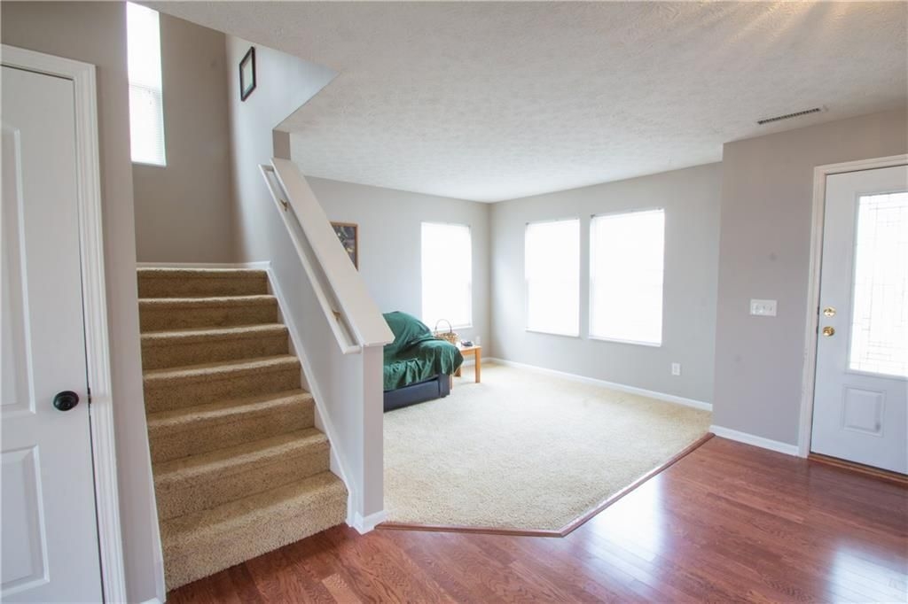 Painted interior with white trim and doors