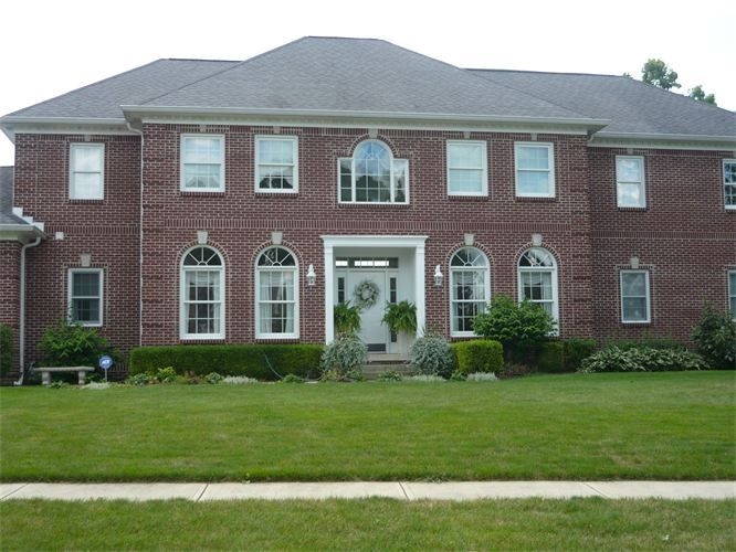 Exterior siding after repainting